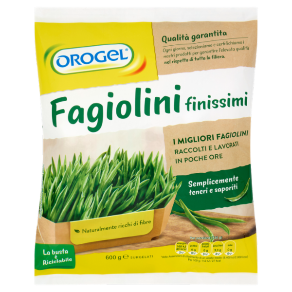 Orogel Fagiolini finissimi Surgelati 600 g