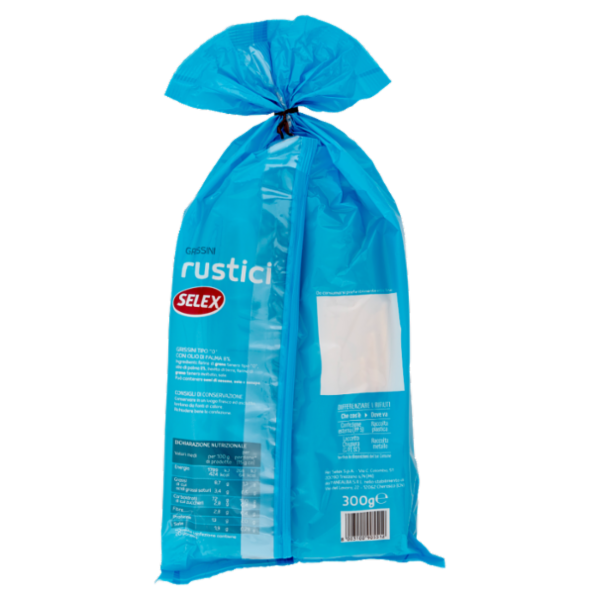 Selex Grissini Rustici in Confezioni Salvafreschezza 6 x 50 g 