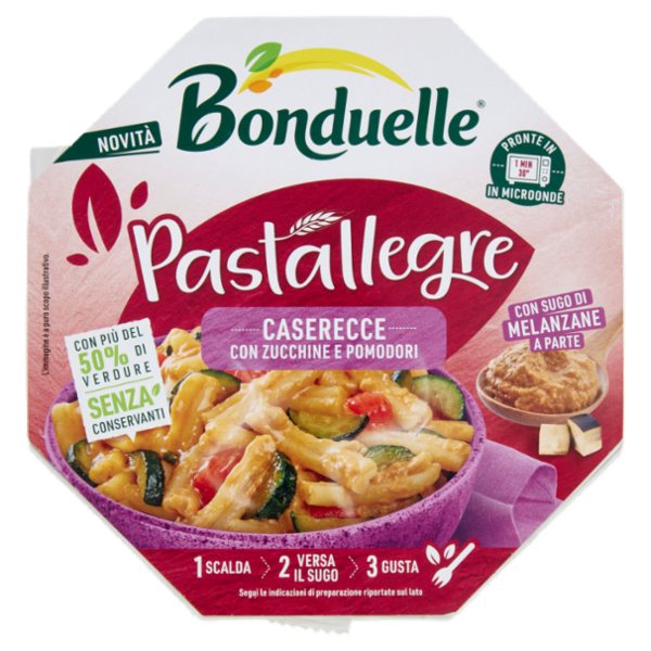 Bonduelle Pastallegre Caserecce con Zucchine e Pomodori 250 g