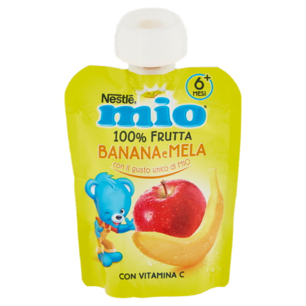 NESTLÉ MIO Merenda da spremere Banana Mela da 6 mesi pouch 90 g