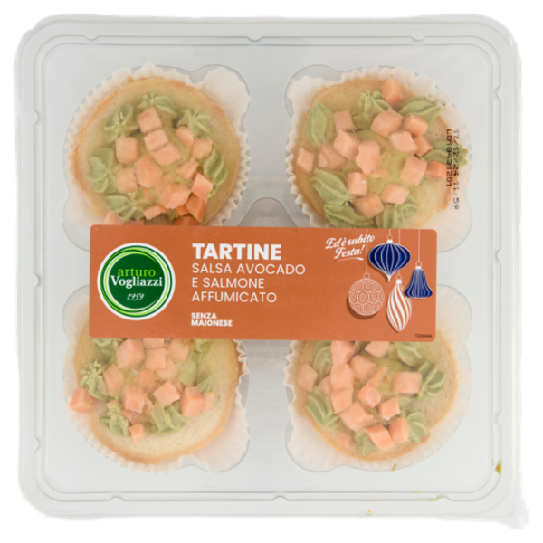 arturo Vogliazzi Tartine Salsa Avocado e Salmone Affumicato 150 g