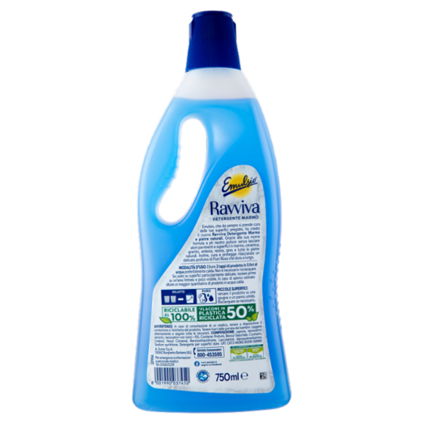 Emulsio Ravviva Detergente Marmo e Pietre Naturali Fiori Rosa 750 ml