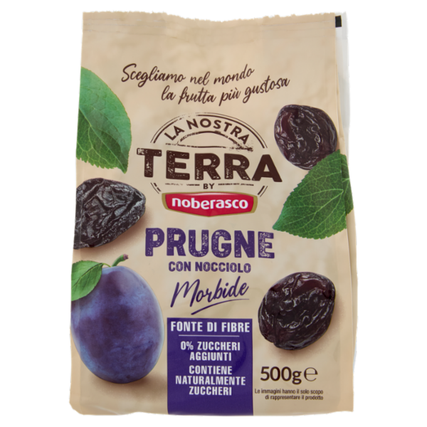 La Nostra Terra Prugne con Nocciolo Morbide 500 g