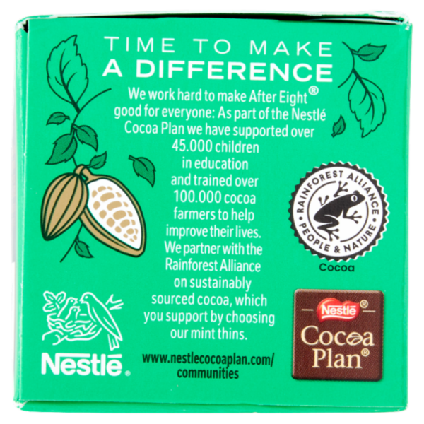 NESTLÉ AFTER EIGHT Sfoglie di Cioccolato Fondente con ripieno alla Menta 200 g