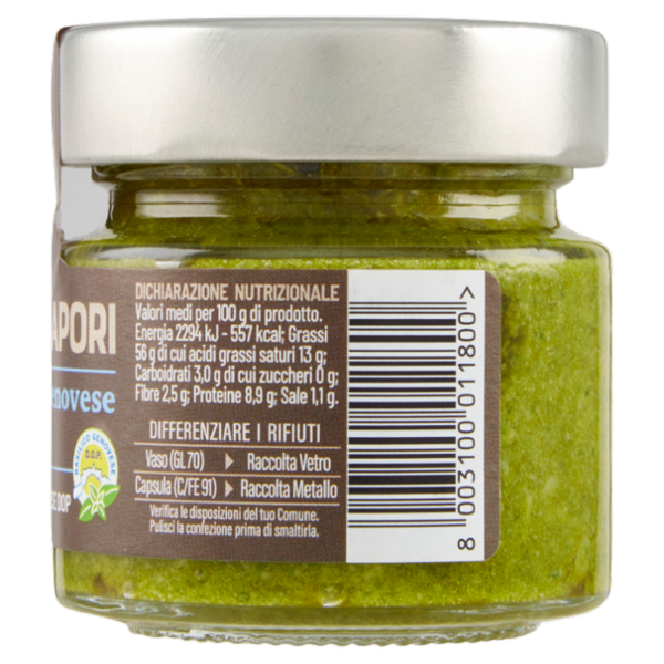 Selex Saper di Sapori Pesto alla Genovese Senz'Aglio D.O.P. 90 g