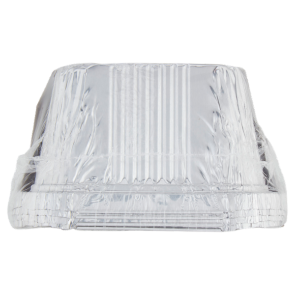 Cuki Conserva e Cuoce Vaschette Alluminio con Coperchio doppia forza 2 Porzioni 4 pz