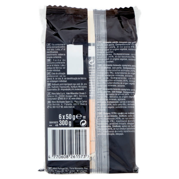 Sheba Délices du Jour in Salsa Cibo Umido Gatto con Pollo e Tacchino 6 x 50 g