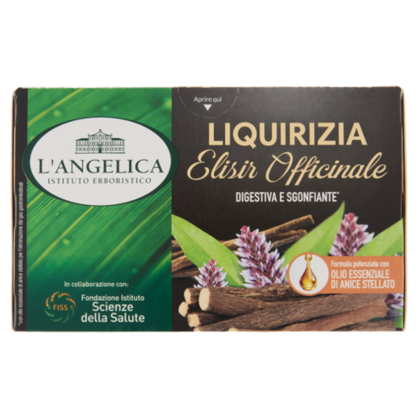 L'Angelica Liquirizia Elisir Officinale 18 Filtri 27 g
