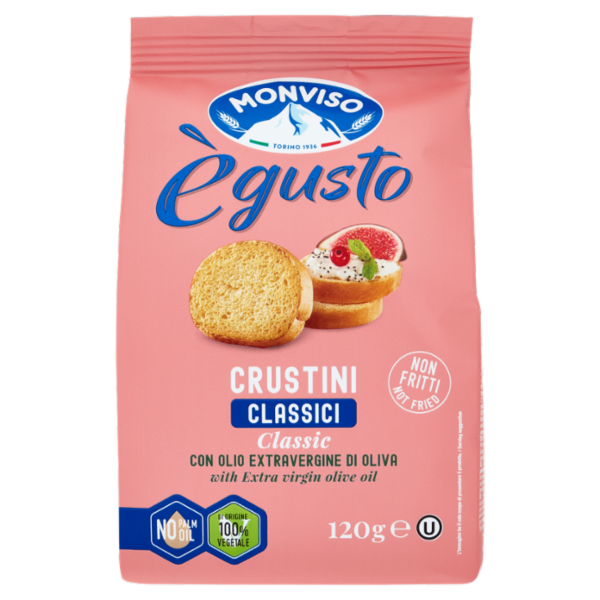 Monviso ègusto Crustini Classici con Olio Extravergine di Oliva 120 g