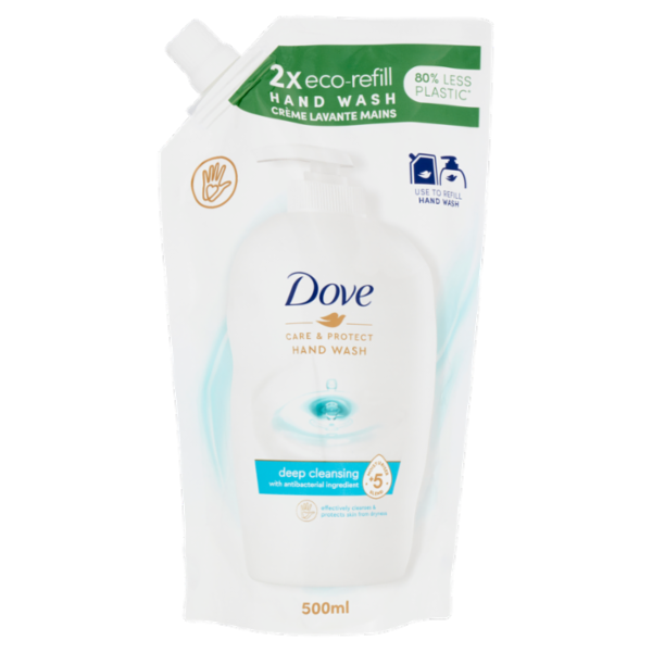 Dove Care & Protect Hand Wash deep cleansing Ricarica 500 ml