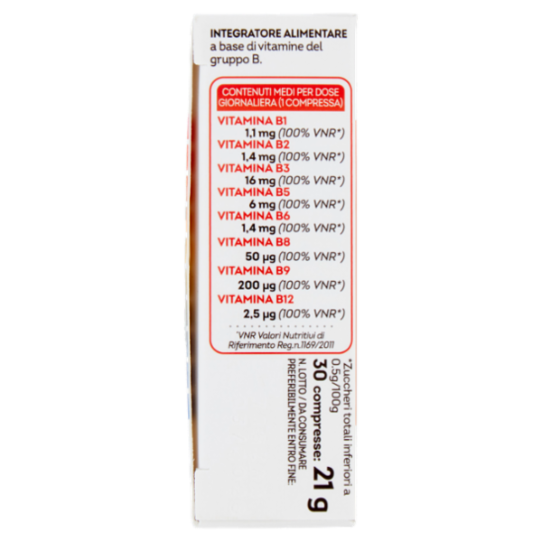Laboratoires Vitarmonyl Vitamine B Complex Energia fisica e mentale 30 Compresse 21 g
