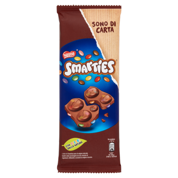 NESTLÉ Smarties Tavoletta cioccolato al latte con mini Smarties 90g