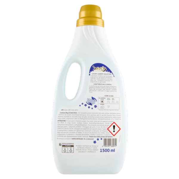 Wexór Detergente Bucato con Balsamo Nutri Fibra Fresh Touch 1500 ml