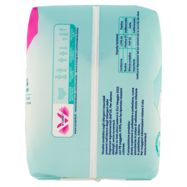 Nuvenia pure sensitive Sottile Notte+ con Ali 8 pz