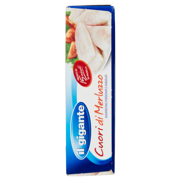 IL GIGANTE Cuori di Merluzzo sudafricano Porzionati e Surgelati 400 g