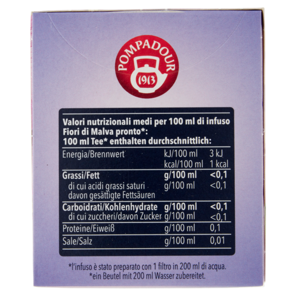 Pompadour Infuso Fiori di Malva 20 x 1,5 g