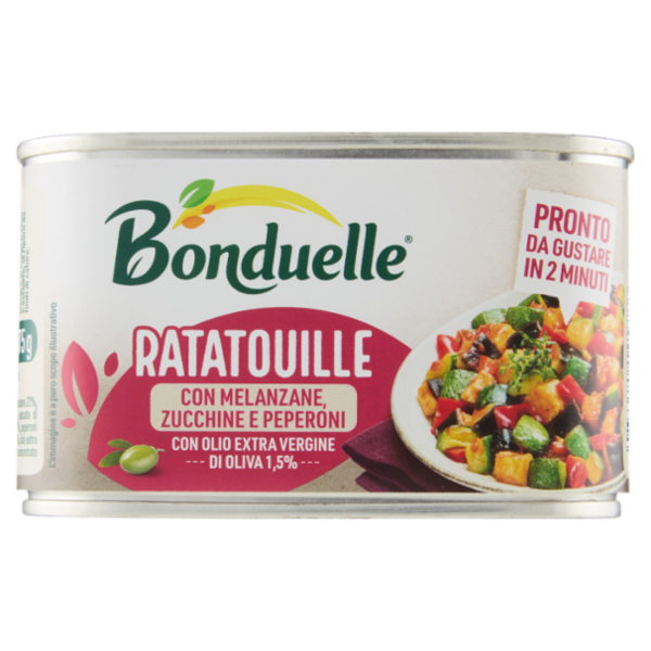 Bonduelle Ratatouille con Melanzane Zucchine e Peperoni 375 g