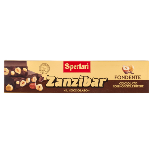 Sperlari Zanzibar il Nocciolato Fondente Cioccolato con Nocciole Intere 250 g