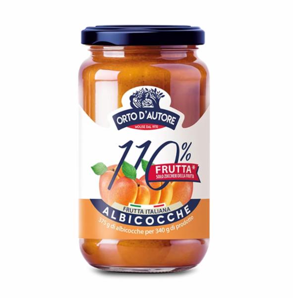PREPARATO DI ALBICOCCHE 110% FRUTTA ITALIANA ORTO D'AUTORE GR.340