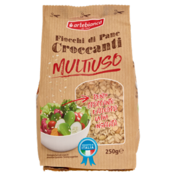 Artebianca Fiocchi Di Pane Croccanti Multiuso 250 g