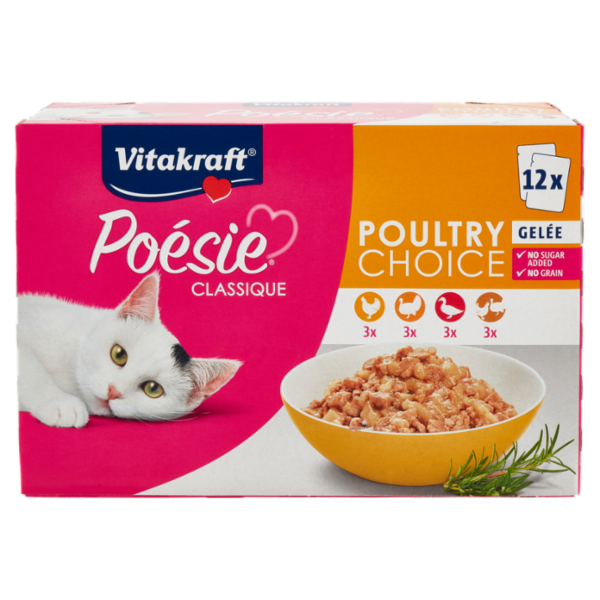 Vitakraft Poésie Classique Gelée Poultry Choice 12 x 85 g