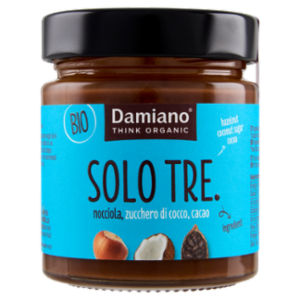 Damiano Bio Solo Tre. Nocciola, Zucchero Di Cocco, Cacao 180 g