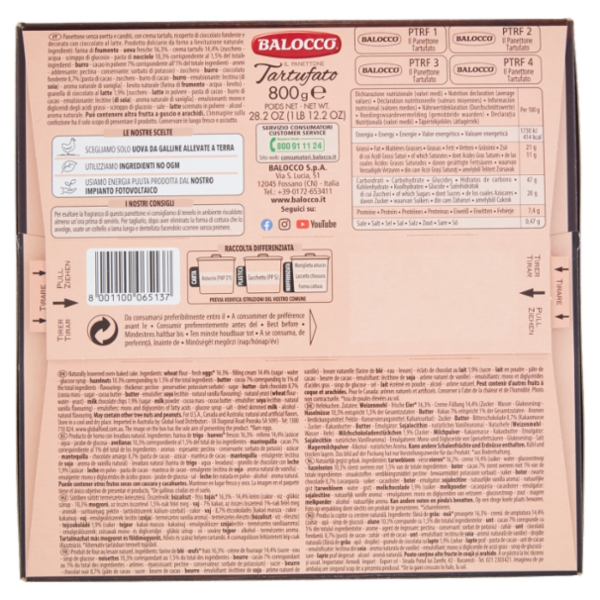 Balocco il Panettone Tartufato 800 g