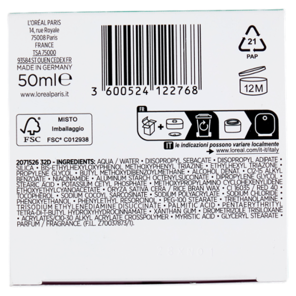 L'Oréal Paris Bright Reveal Crema Idratante Anti-Macchie SPF 50, 50 ml