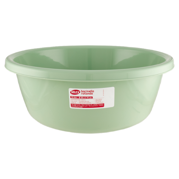Selex Bacinella Rotonda Verde Cammeo 10 L