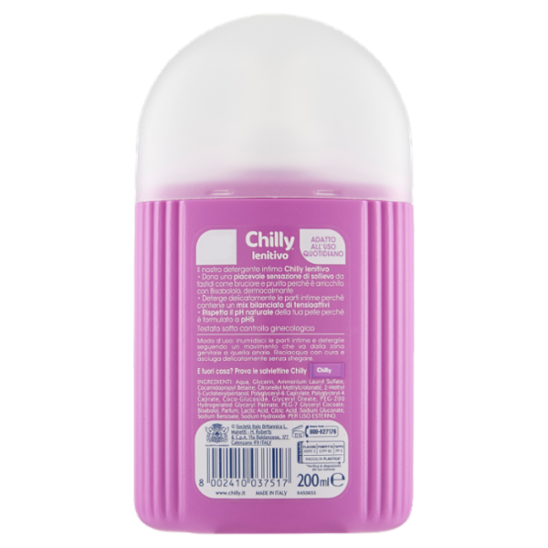 Chilly lenitivo Detergente Intimo 200 ml