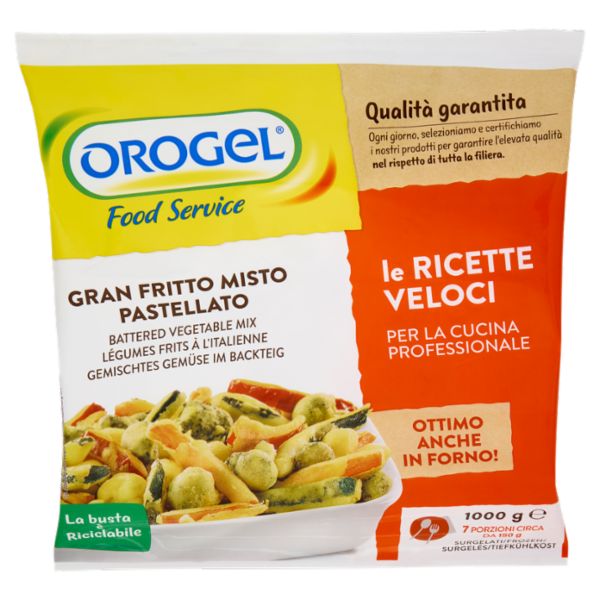 Orogel Food Service Gran Fritto Misto Pastellato Surgelati 1000 g
