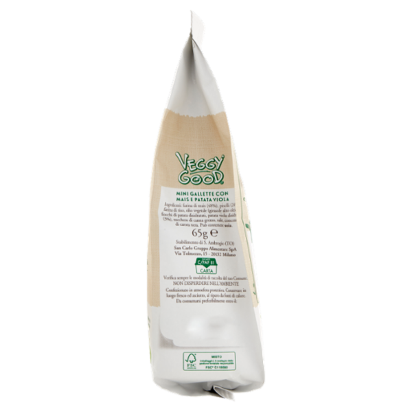 San Carlo Benessere Veggy Good Triangolini con Mais e Patata Viola 65 g