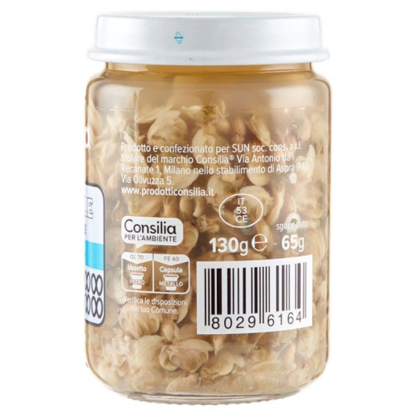 Consilia Vongole Sgusciate al Naturale 130 g