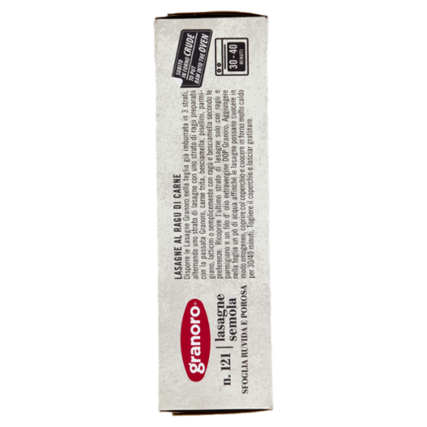 granoro n.121 lasagne di semola 500 g