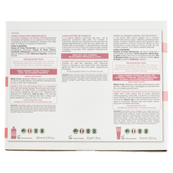 equilibra Kit Viso Rosa Ialuronica Idratante