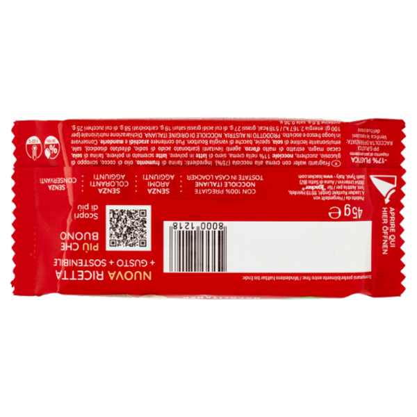 Loacker Classic Napolitaner Wafer con crema alle nocciole 100% italiane Wafers 45g