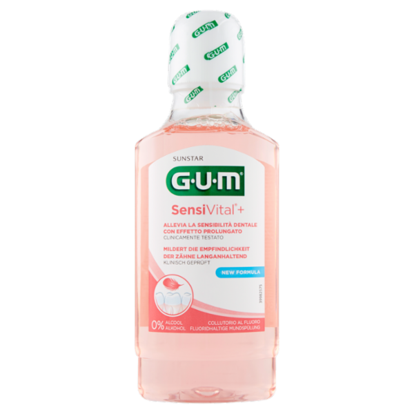 Gum SensiVital+ Collutorio al Fluoro 300 ml