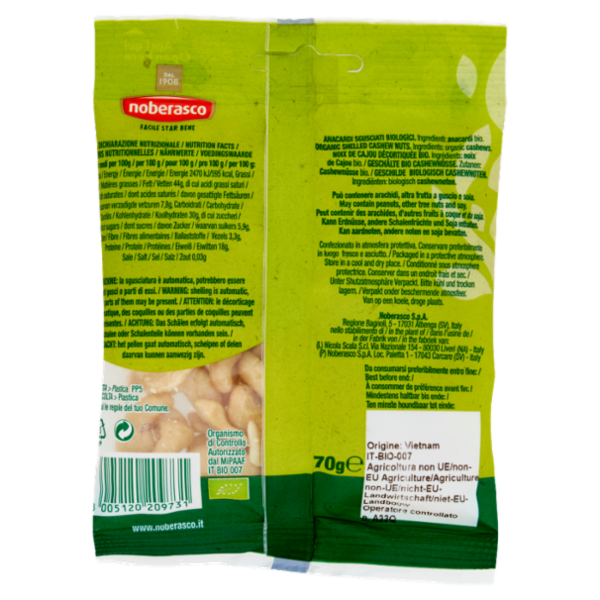 noberasco Bio Anacardi 70 g