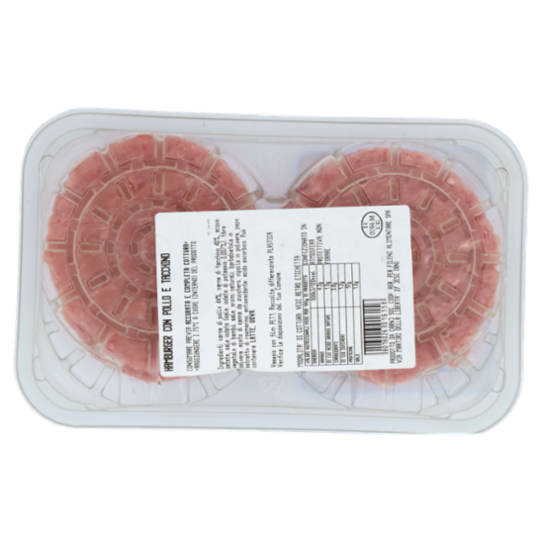Fileni Hamburger con Pollo e Tacchino 0,400 kg