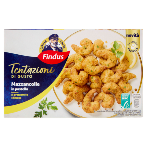 Capitan Findus Tentazioni di Gusto Mazzancolle in Pastella 220 g