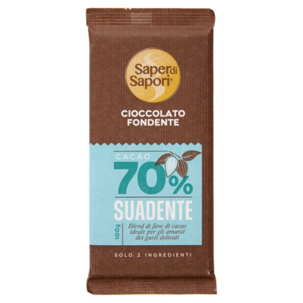 Selex Saper di Sapori Cioccolato Fondente Trinitario Cacao 70% Suadente 100 g
