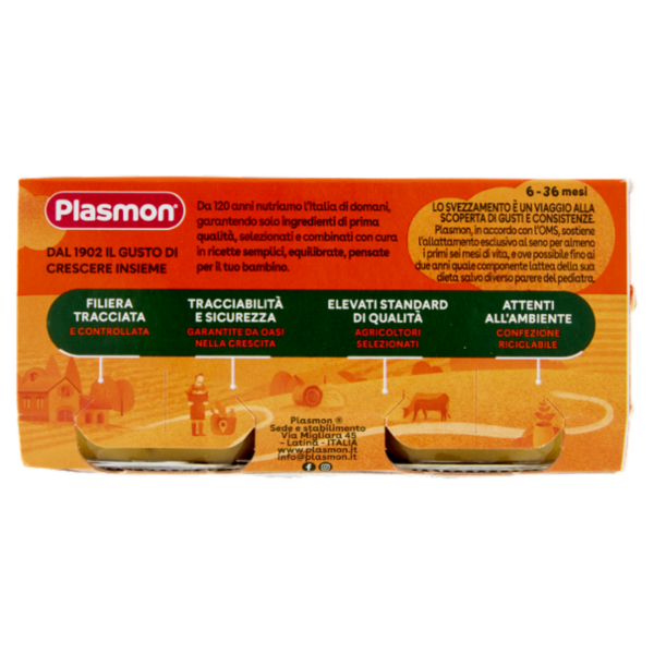 Plasmon Omogeneizzato Piselli e Zucchine 2 x 80 g