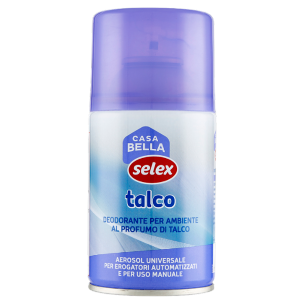 Selex Casa Bella Deodorante Ambiente per Erogatore Automatizzato Ricarica Talco 250 ml