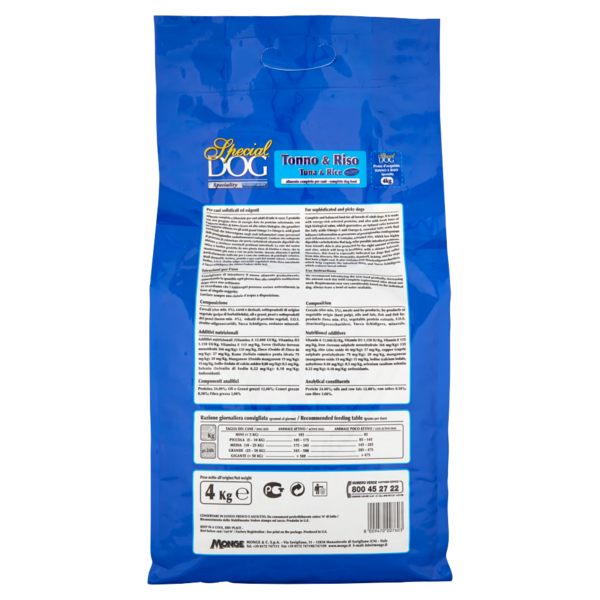 Special Dog Speciality Premium Quality Tonno & Riso 4 kg