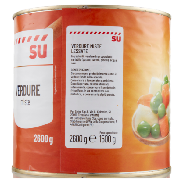 Sù Verdure Miste Lessate 2600 g