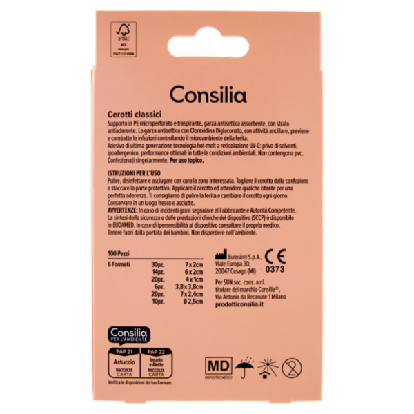 Consilia Cerotti Classici 6 Formati 100 pezzi