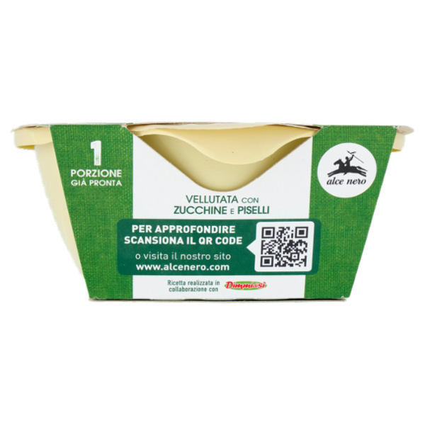 alce nero Vellutata con Zucchine e Piselli 350 g