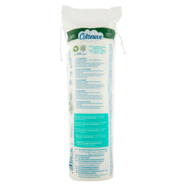 Cotoneve Dischetti Levatrucco aloe vera e vitamina B5 60 pz