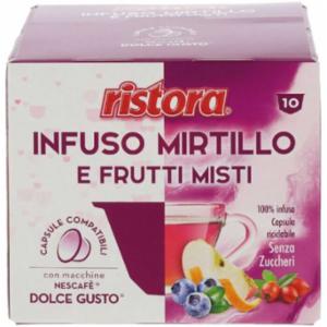 Ristora Capsule Mirtillo e Frutti Misti 10 Pezzi 30g