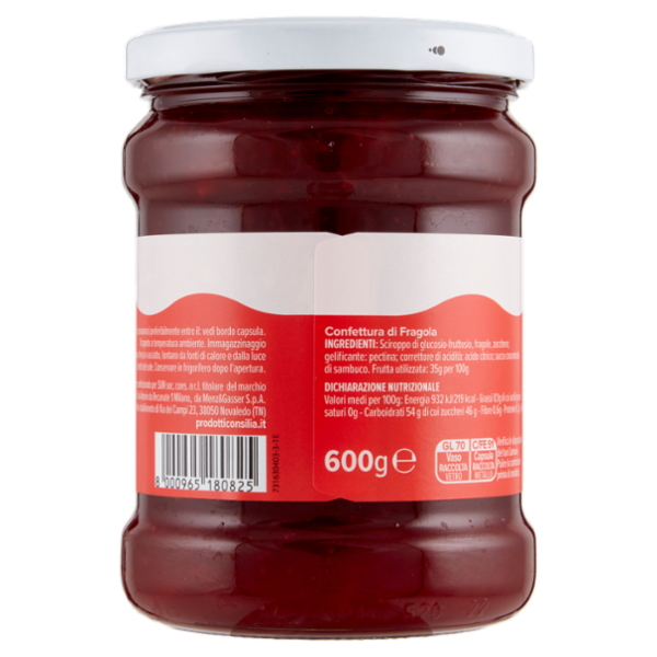 Consilia Confettura di Fragole 600 g